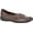 Dark Brown, variant on EASY SPIRIT Womens Dark Brown Croc-Embossed Lightweight Traction And Flex Buckle Accent Comfort Avienta Slip On Leather Loafers 8 M