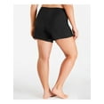 thumbnail image 2 of ISLAND ESCAPE Women's Navy Thigh Minimizing Lined Full Coverage Stretch Board Shorts 24W, 2 of 2