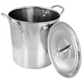 thumbnail image 2 of Gibson Everyday Whittington 8 Quart Stainless Steel Stock Pot with Lid, 2 of 5