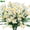 White, variant on Morttic 6 Bundles Artificial Daisies,Daisy Poms Bouquet Fake Flowers Porch Home Wedding Decor, Yellow