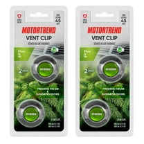Motor Trend AF-302 (4 Count) Car Air Freshener Vent Clips for Car Truck Van SUV, Home & Kitchen, Long Lasting Odor Eliminator, Scented Oil Fragrance Diffuser - Pine Scent, 4 Count