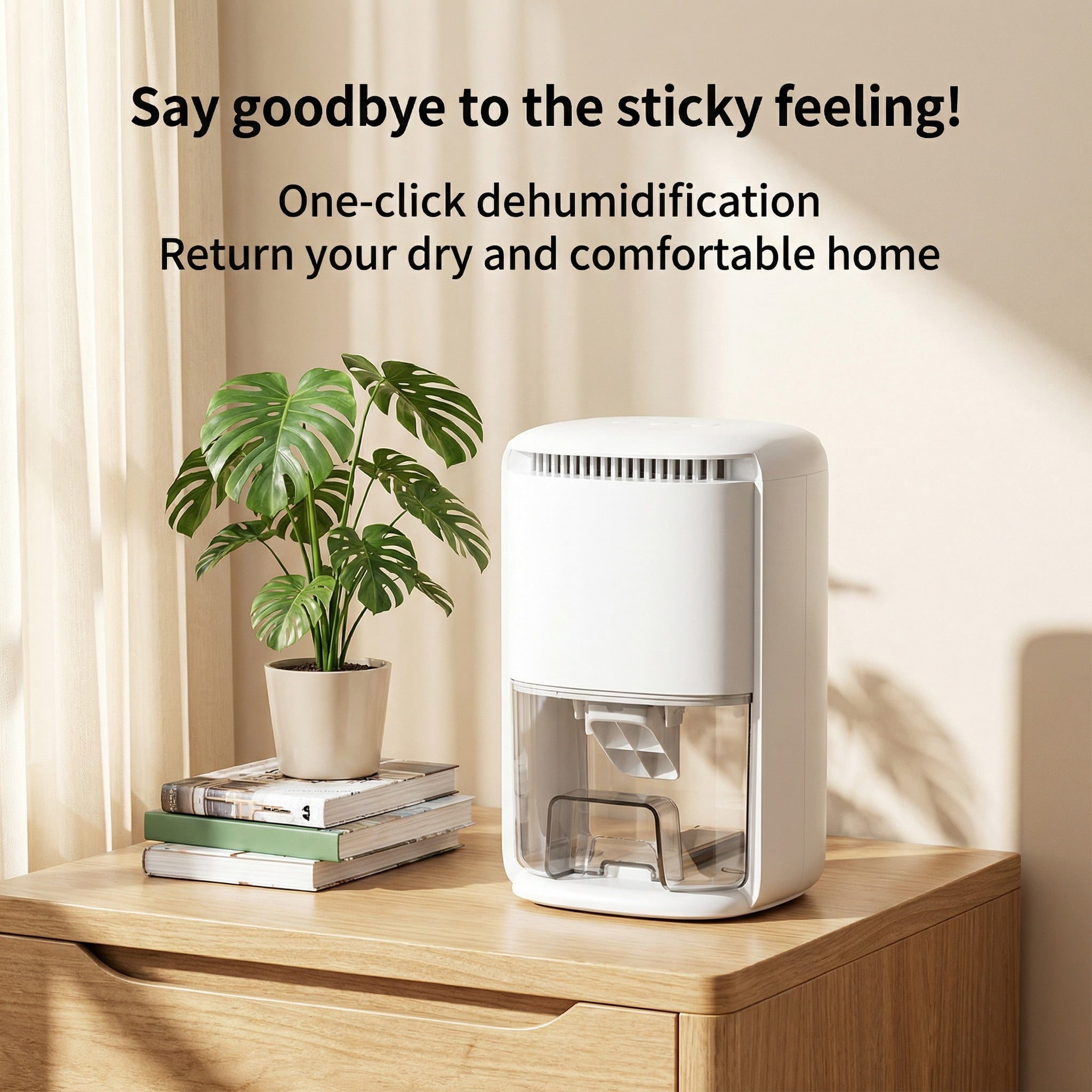 Zengdainm Dehumidifier, 40 OZ Small Dehumidifiers, Quiet with Auto Shut Off, Dehumidifiers for Bedroom (280 sq. ft), Bathroom, RV, Closet, White