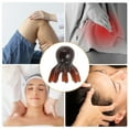 thumbnail image 4 of Unique Bargains 1 Pc Portable Octopus Head Massage Comb for Home Brown Resin, 4 of 5