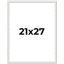 21x27 Frame White Real Wood Picture Frame Width 0.75 inches | Interior Frame Depth 0.5 inches |