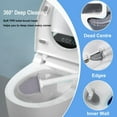 thumbnail image 2 of Flat Silicone Toilet Brush Bathroom Accessory Set Ventilated Toilet Brush Fast Drying And Odorless Toilet Cleaning Tool For Bathroom & WC Assembly., 2 of 8