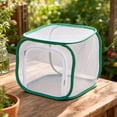 thumbnail image 4 of Foldable Breathable Mesh Insect Breeding Cage, Reusable Transparent Net Habitat Box for Insect Observation, Butterfly Creepy Crawler Breeding, 12"(Green), 4 of 7