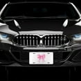 thumbnail image 3 of Cute Pink Car Accessories for Teens & Women Pink Bow Front License Plate for Women Girly Bow Decor Coquette Room & Wall Decor, 3 of 9