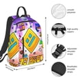 thumbnail image 3 of Lsque Geometry Dash Lightweight Backpack for Men and Women - Durable and Water-Resistant, Ideal for School, Work, Travel, and Everyday Use, 3 of 8