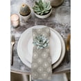 thumbnail image 2 of Beige Gray Dandelion Cloth Napkins Set of 6 Reusable Dinner Napkins, Farmhouse Botanical Blossom Cocktail Napkin Washable Table Napkins for Wedding/Holiday Party/Baby Shower 20"x20", 2 of 7