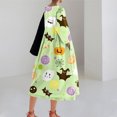 thumbnail image 4 of Qiopertar Vente de Liquidation Robe Mi-Mollet à Manches Courtes Col Rond Imprimé Mode pour Femmes Offres de la Semaine Moins de 5$, 4 of 7