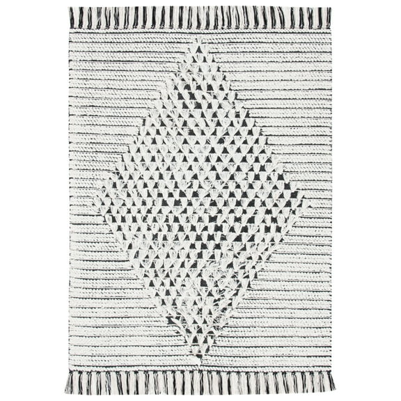 SAFAVIEH Vermont Winton Modern Area Rug, Ivory/Black, 3' x 5'