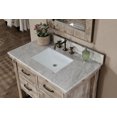 thumbnail image 5 of InFurniture Rustic Style Marble Top with SQ Sink 36-inch Single Sink Bathroom Vanity, 5 of 6