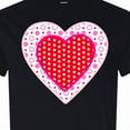 thumbnail image 4 of Inktastic Valentine Red Heart with Dots T-Shirt, 4 of 5