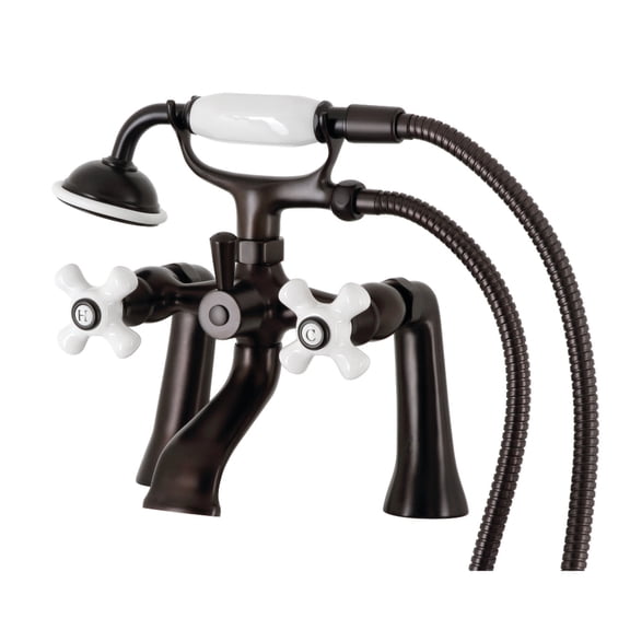 Kingston Brass Ks268px Kingston Deck Mounted 6-1/16" Tub Filler - Bronze