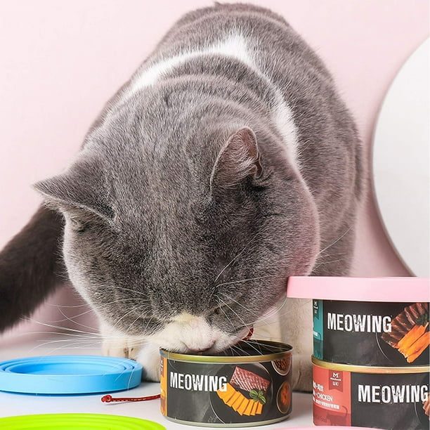 Pet Food Can Lids Silicone Can Covers for Dog Cat Food Universal Size Fit Small Medium Large Cans 2 Pack