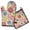 Pioneer Flower, variant on Pioneer Flower Kitchen Oven Mitt and Pot Holder Sets 2 Pcs for Baking, Cooking and Grilling, Heat Resistant Up To 392 °F