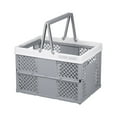 thumbnail image 1 of Laundry Basket,Foldable Storage Latchs Bins, Storage Organizer Box with Handle,Stackable Foldable Plastic Storage Containers, Visible Storage, for Closet, Laundry, Kitchen Clearance, 1 of 6