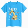thumbnail image 4 of TOWED22 Boys Fashion T-Shirts Short Sleeve Crew Neck Graphic Tees Trendy Prints Cotton Casual Tops for Kids(Sky Blue,3-4 Y), 4 of 4