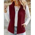 thumbnail image 3 of Zeagoo Womens Outerwear Vests With Pockets Zipper Sleeveless Fleece Jackets Casual Fall Trendy, 3 of 6