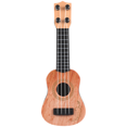 thumbnail image 2 of Girls Toys Mini Ukulele Plastic Model Playthings Aldult Musical Instrument Models Children Age 4-5 Kids Brown, 2 of 6