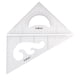 thumbnail image 1 of Paquete de 2 Reglas Triangulares Bearachild Geometría 45/60 Grados Juego de Dibujo Transparente 25cm, 1 of 1