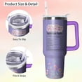 thumbnail image 3 of 40oz Mother Tumbler with Handle and Straw, Mom Insulated Stainless Steel Cup, Travel Coffee Mug Water Bottle, Birthday Mothers Day Gifts for Women, 3 of 6