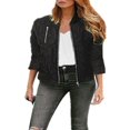 thumbnail image 1 of Veste d'Automne Hiver Femmes Veste de Vol Chaud Veste de Moto, 1 of 4
