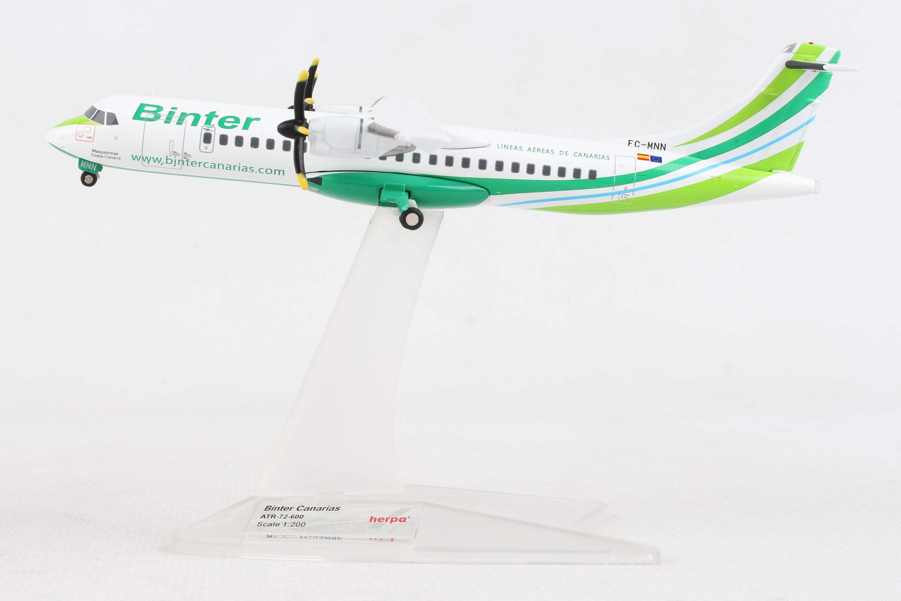 デルタ航空 SAS ATR-72 1/200 ヘルパ Herpa Wings DELTA/ASA ATR-72-200 die-cast model ezToys