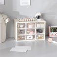thumbnail image 2 of HEVIRGO Storage Box High Capacity Dust-proof Transparent 9 Drawers Storage Cabinet Organiser for Bedroom, 2 of 11