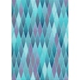 thumbnail image 1 of Ahgly Company Indoor Rectangle Patterned Glacial Blue Ice Blue Area Rugs, 4' x 6', 1 of 6