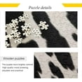 thumbnail image 2 of FREEAMG Black White Cow Skin Puzzle 1000 Pieces - Wooden Jigsaw Puzzles for Family Games - Suitable for Teenagers and Adults, 2 of 7