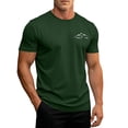 thumbnail image 5 of KLHDSF Men's UPF 50+ Sun Protection Workout T-shirts Moisture Wicking, Quick Dry, 4-Way Stretch, Short Sleeve, Athletic, Beach, Hiking Green L, 5 of 5