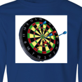 thumbnail image 4 of Inktastic Dart Board Long Sleeve Youth T-Shirt, 4 of 5