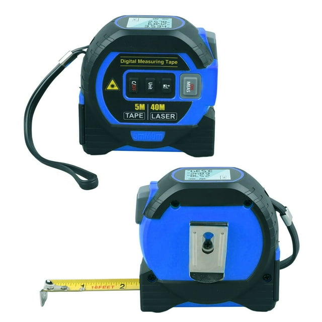 Cinta Métrica Digital ANGGREK 3 en 1 Azul Alta Elasticidad