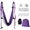 Purple, variant on Aerial Yoga Swing Sling Yoga Hammock Kit Set Trapeze Inversion Equipment Include 2 Extensions Straps and Ceiling Mounting Kit