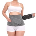 thumbnail image 1 of Sunveno Ceinture de Soutien Post-Partum pour la Récupération, Enveloppe Abdominale, Ceinture de Récupération Post-Partum, Gris, P/M, 1 of 8