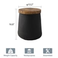 thumbnail image 3 of VENTOPYR Round Outdoor Coffee Table,Faux Wood Tree-Trunk Design Accent  End Table for Patio, Garden, 3 of 5