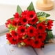 thumbnail image 1 of Flores artificiales, flores falsas, flores artificiales, juego de regalo para mujer, flores falsas, flores artificiales de seda vintage, ramo de rosas para decoración del hogar y boda., 1 of 3