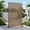 Brown, variant on MAYEERTY 72x47x16 Inch Black Grid Galvanized Steel Privacy Screen for Outdoor Patio