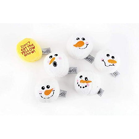 Midlee Snowball Fight Plush Dog Toy (Best Way To Stop Dog Fight)