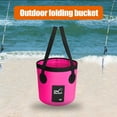 thumbnail image 2 of Water Bucket Folding PVC Carrier Wash Basin Traveling Camping Fishing Boating Reusable Organizer Container, 2 of 7