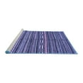 thumbnail image 2 of Ahgly Company Machine Washable Indoor Rectangle Oriental Blue Modern Area Rugs, 3' x 5', 2 of 4