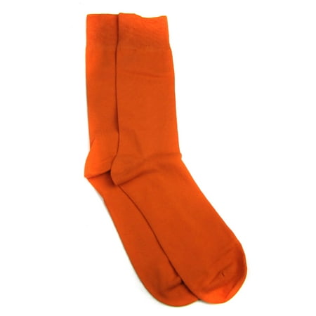 - Designer Solid Mens Sock Orange