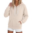 thumbnail image 4 of Certgust Hoodies for Men Womens Oversized Zip Hoodie Sweatshirt Long Sleeve Casual Fall Jacket with Pockets Drawstring Top, 4 of 9
