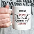 thumbnail image 5 of 100th Birthday Gifts for Women Men - I''m Not 100 I''m 18 with 82 Years of Experience Mug - 100 Year Old Present Ideas for Mom, Dad, Wife, Sisters, Grandma, Grandpa, Friends - 11 oz Coffee Mug, 5 of 6