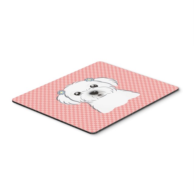 Alfombrilla de ratón maltés rosa Caroline's Treasures Hot Pad Trivet BB1208MP