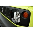 thumbnail image 4 of Negro ABS Frente Del Auto Enojado Cubierta de la Lámpara Del Faro Borde para Suzuki Jimny 2 Puertas 4 Puertas 2019-2025 Luz de Cabeza Lámpara Faro Decoración Cubierta Borde 2 Pzas, 4 of 9