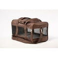 thumbnail image 3 of Sherpa® Travel Original Deluxe Airline Approved Pet Carrier, Brown, Large, 19"H, 3 of 9