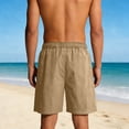 thumbnail image 4 of WIZUTIZ Mens Shorts Casual Elastic Waist Drawstring Lightweight Summer Beach Vacation Extreme Motion Shorts with Pockets, 4 of 5