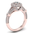thumbnail image 2 of 1 3/8Ct TDW Diamond 14k Rose Gold Halo Engagement Ring, 2 of 4